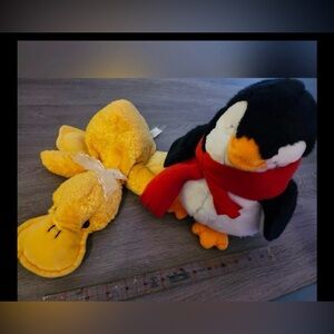 Penguin and Duck Plush Toys